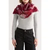 Vince Camuto Oversized Twill Plaid Scarf In Red