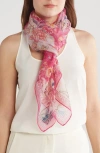 Vince Camuto Paisley Floral Scarf In Pink