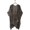 Vince Camuto Paisley Jacquard Topper In Black