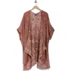 Vince Camuto Paisley Jacquard Topper In Brown