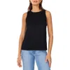 Vince Camuto Paisley Lace Tank In Rich Black