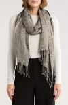 Vince Camuto Paisley Lurex Knit Scarf In Multi