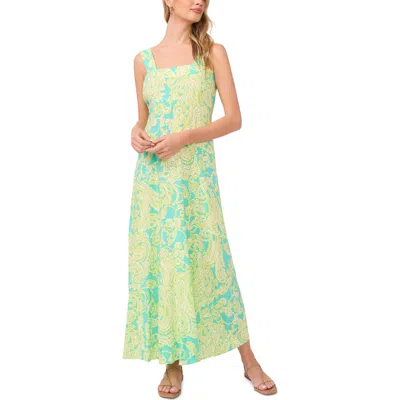 Vince Camuto Paisley Maxi Sundress In Green