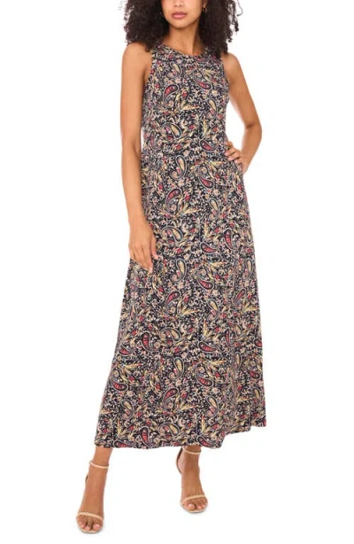 Vince Camuto Paisley Print Sleeveless Jersey Maxi Dress In Multi