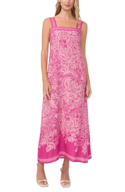Vince Camuto Paisley Sundress In Pink