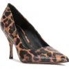 Vince Camuto Paislie Leopard Print Patent Pump