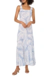 Vince Camuto Plus Size Sleeveless Square-neck Maxi Dress In Lake Breeze