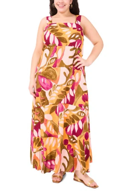 Vince Camuto Palm Print Maxi Sundress