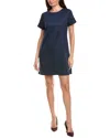 Vince Camuto Paneled Shift Dress In Blue