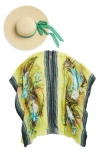 Vince Camuto Parrot Topper & Hat Set In Lime
