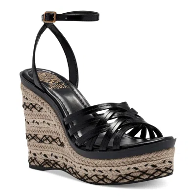 Vince Camuto Parys Womens Leather Strappy Platform Sandals In Multi