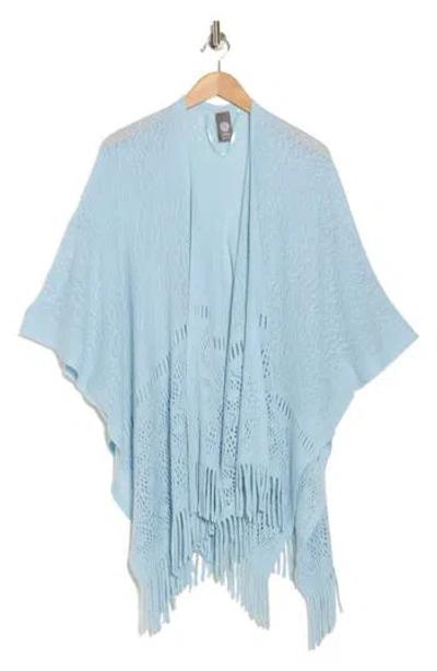 Vince Camuto Pattern Knit Topper In Blue