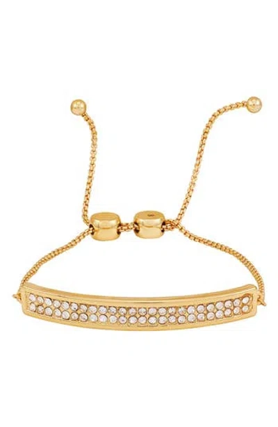 Vince Camuto Pavé Crystal Bar Slider Bracelet In Goldtone