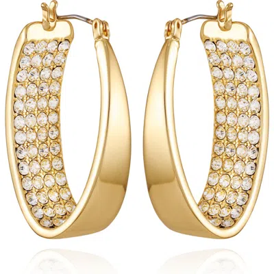 Vince Camuto Pavé Crystal Hoop Earrings