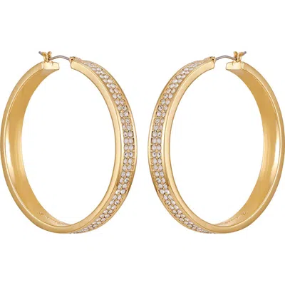 Vince Camuto Pavé Crystal Hoop Earrings