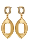 Vince Camuto Pavè Double Drop Earrings In Gold