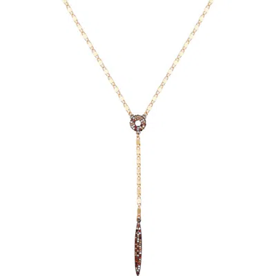 Vince Camuto Pavé Lariat Necklace In Gold