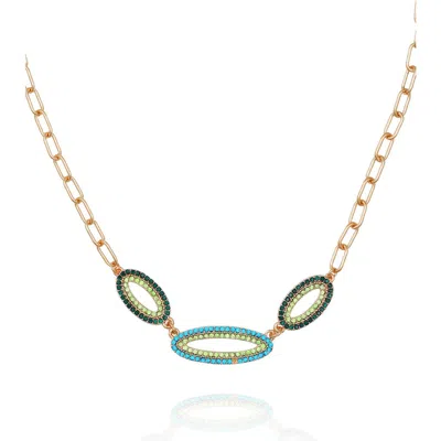 Vince Camuto Pavé Necklace In Gold
