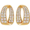 Vince Camuto Pavè Open Hoop Earrings In Gold