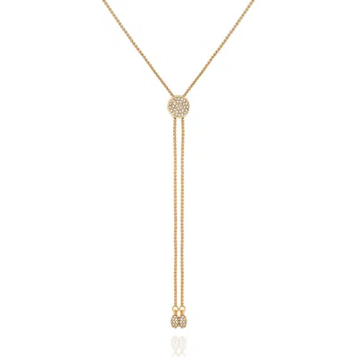 VINCE CAMUTO PAVE SLIDER BOLO NECKLACE