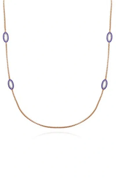 Vince Camuto Pavé Station Necklace In Gold
