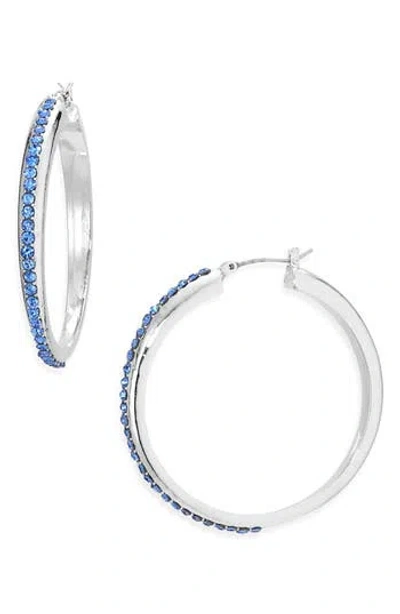 Vince Camuto Pavè Stone Hoop Earrings