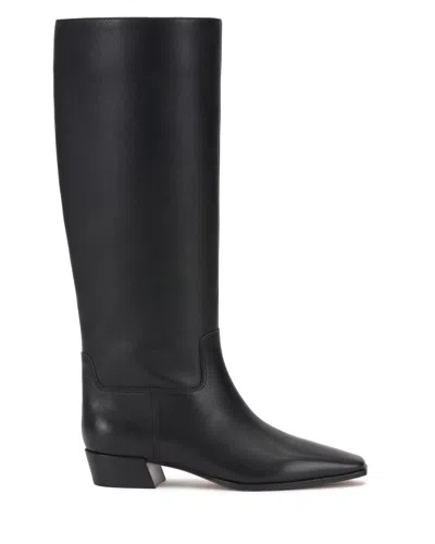 Vince Camuto Pavla Extra Wide Calf Knee High Boot In Black Leather