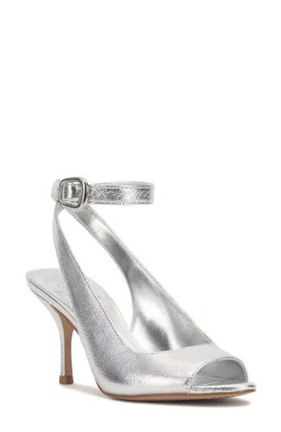 Vince Camuto Pavles Ankle Strap Sandal In Silver