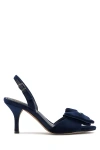 Vince Camuto Paycen 3d Bow Slingback Heels In Blue