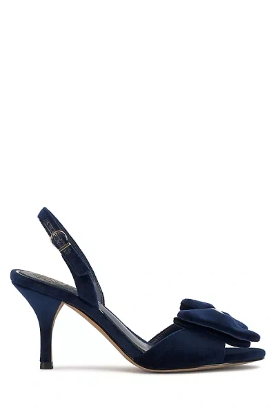 Vince Camuto Paycen 3d Bow Slingback Heels In Blue