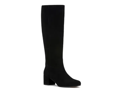 Vince Camuto Pazzla Leather Knee High Boot In Black