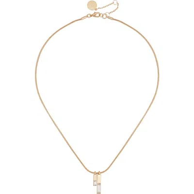 Vince Camuto Pendant Necklace In Gold Tone