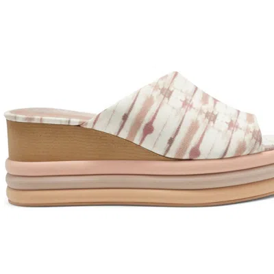 Vince Camuto Pendrea Wedge Sandal In Mauve In Brown