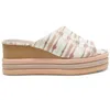 Vince Camuto Pendrea Wedge Sandal In Mauve In Multi