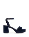 Vince Camuto Pendreya Platform Sandal In Blue