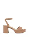Vince Camuto Pendreya Platform Sandal In Brown