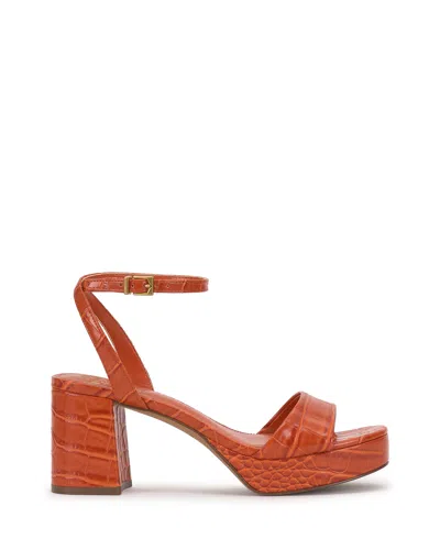 Vince Camuto Pendreya Platform Sandal In Orange