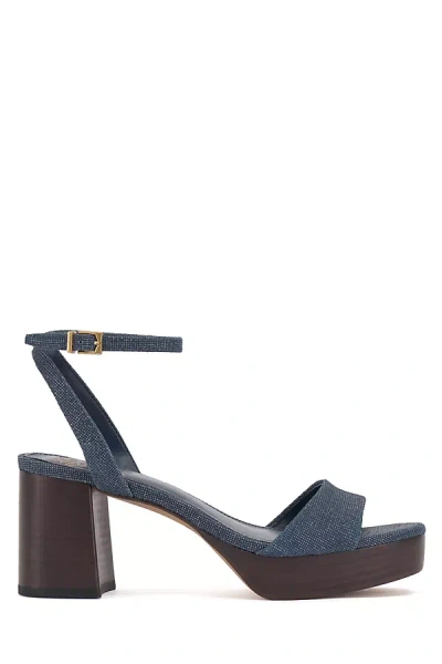 Vince Camuto Pendreya Platform Sandals In Blue