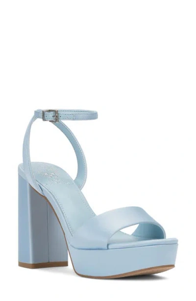 Vince Camuto Pendry Ankle Strap Platform Sandal In Blue