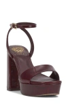 Vince Camuto Pendry Ankle Strap Platform Sandal In Purple