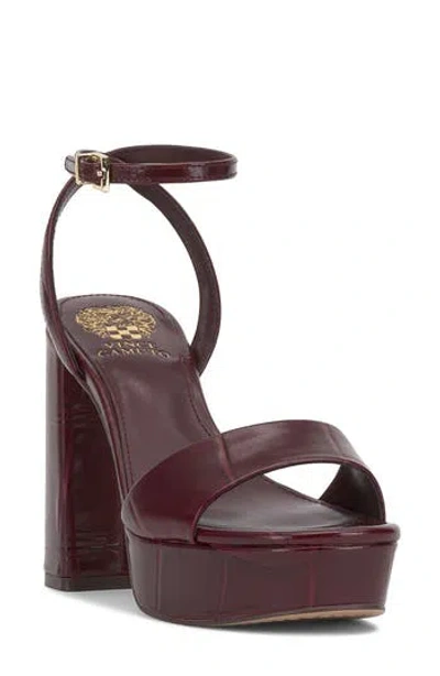 Vince Camuto Pendry Ankle Strap Platform Sandal In Purple