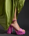 Vince Camuto Pendry Quilted Platform Sandal In Pink