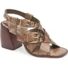 Vince Camuto Penina Ankle Strap Sandal In Brown