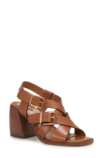 Vince Camuto Penina Ankle Strap Sandal In Golden Walnut