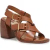 Vince Camuto Penina Ankle Strap Sandal In Golden Walnut