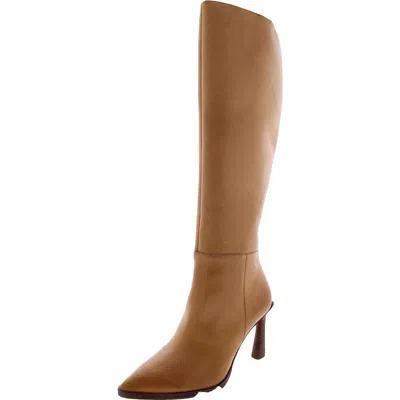 Vince Camuto Perintie Womens Zipper Leather Knee-high Boots In Multi
