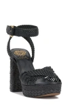 Vince Camuto Pessa Ankle Strap Platform Sandal In Black