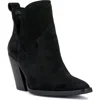 Vince Camuto Phaidra Bootie In Black Suede