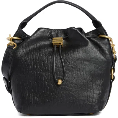 Vince Camuto Pippa Leather Bucket Bag In Black