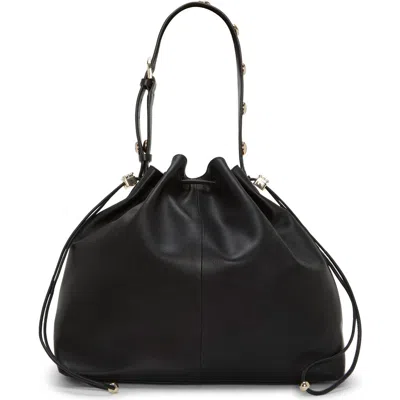 Vince Camuto Pippa Leather Bucket Bag In Blue